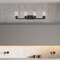 Designers Fountain Jedrek 33.75in 4-Light Black Industrial Indoor Vanity Light with Clear Glass Shades 93304-BK - alternate 2